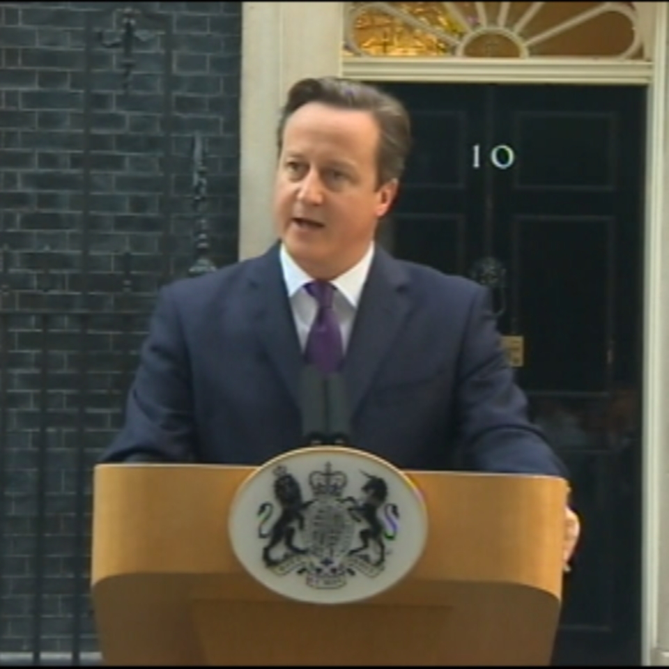 El primer ministro británico, David Cameron.