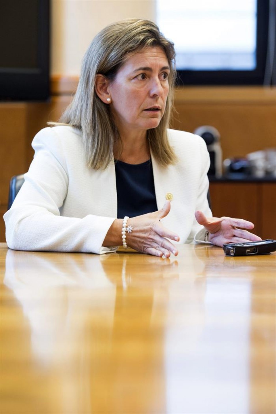 Ana Oregi preside la ponencia. Foto: Efe