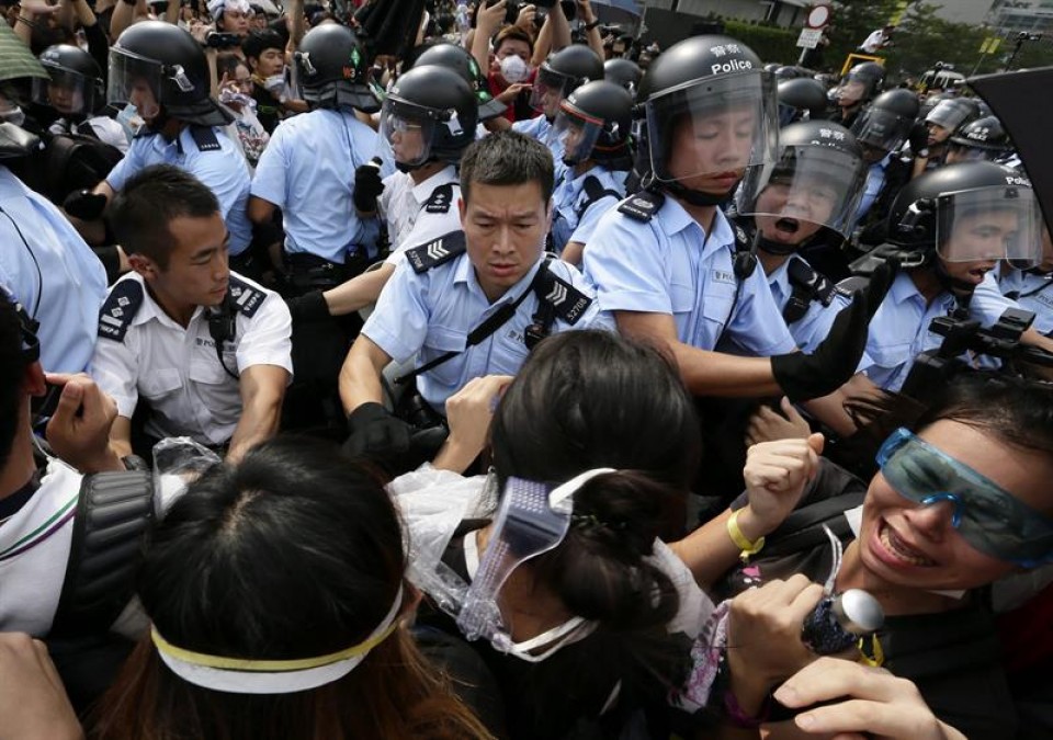 Protestas en Hong Kong. EFE