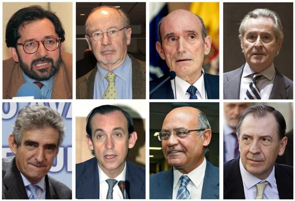 Algunos de los 86 consejeros de Caja Madrid y Bankia. Imagen de archivo: EFE