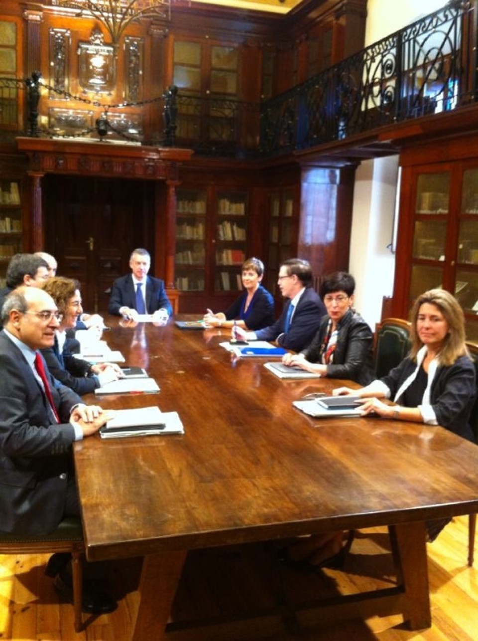 Consejo de Gobierno, hoy, en la Casa de Juntas de Gernika