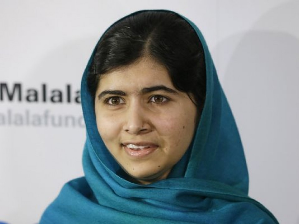 Malala Yousafzai, 2014ko Bakearen Nobel sariduna.