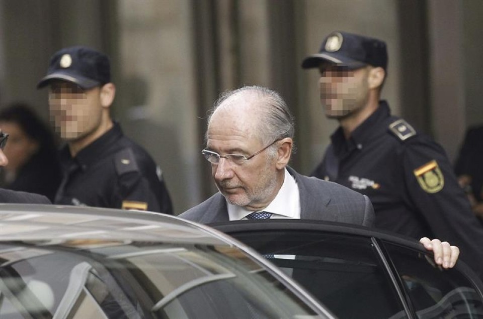 Rodrigo Rato a la salida del juzgado. Foto de archivo: EFE