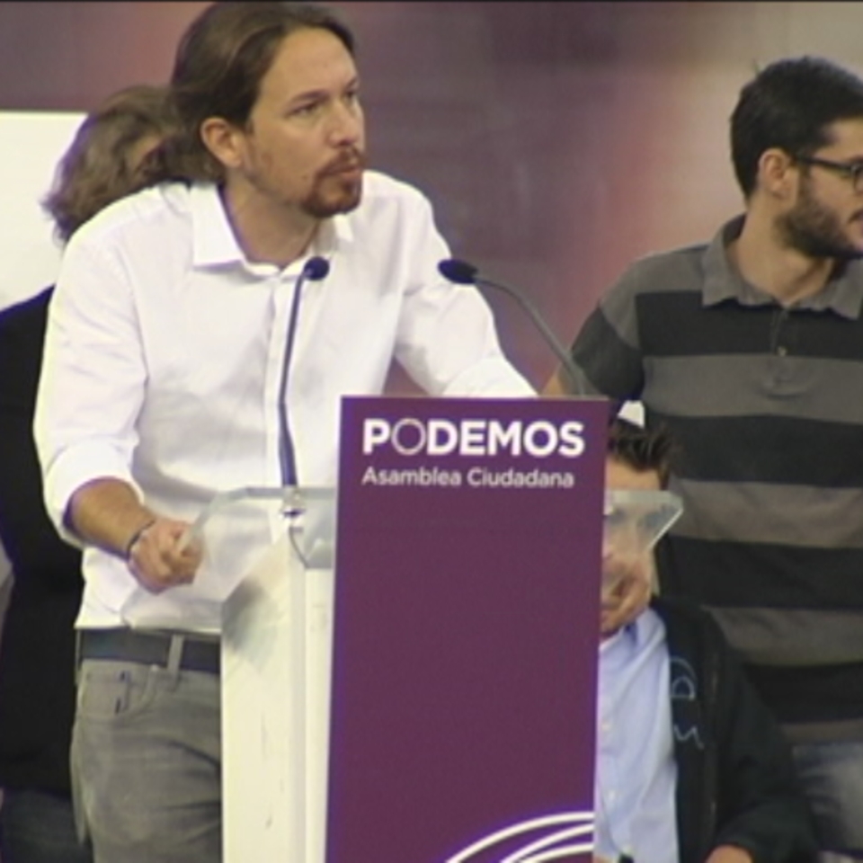 El líder de Podemos, Pablo Iglesias. EiTB