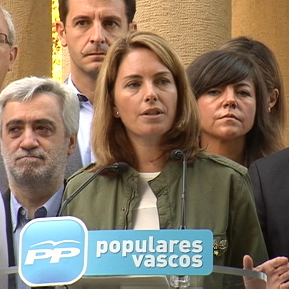 La presidenta del PP vasco, Arantza Quiroga. EiTB