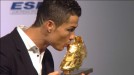 Cristiano Ronaldo recibe la Bota de Oro