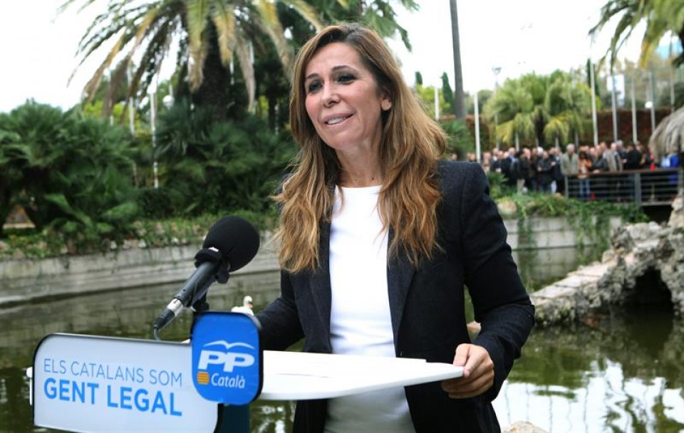 Alicia Sanchez Camacho Kataluniako 'popularren' presidentea. Artxiboko irudia: EiTB