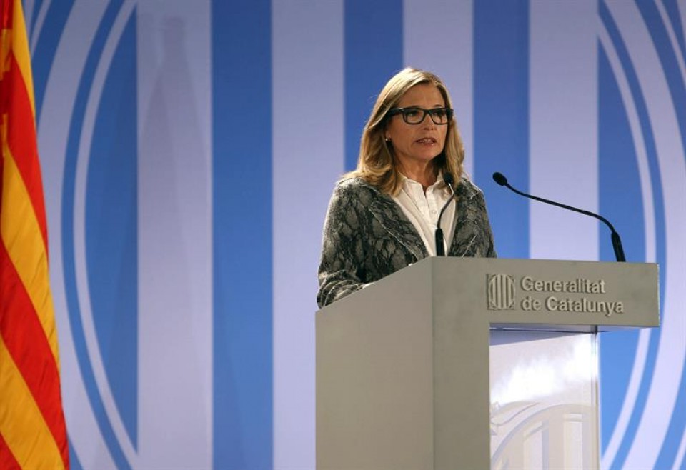 La vicepresidenta de la Generalitat, Joana Ortega, ha dado a conocer los datos de participación. EFE