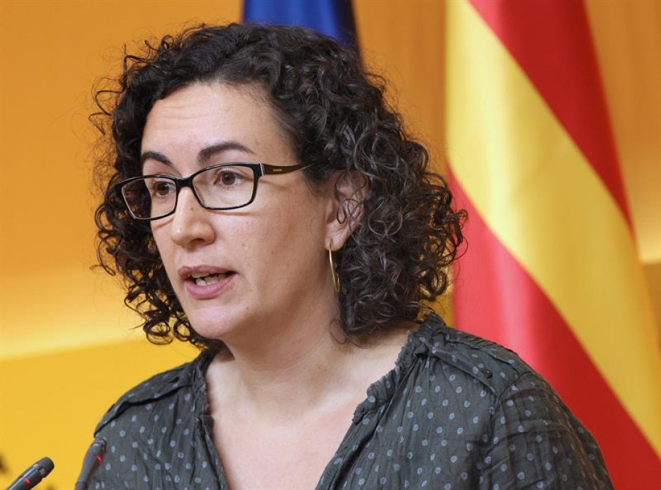 Marta Rovira (ERC), durante la rueda de prensa. Foto: EFE