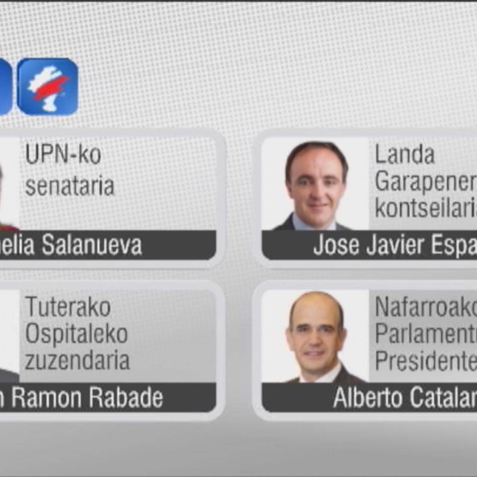 Candidatos de UPN en las elecciones navarras