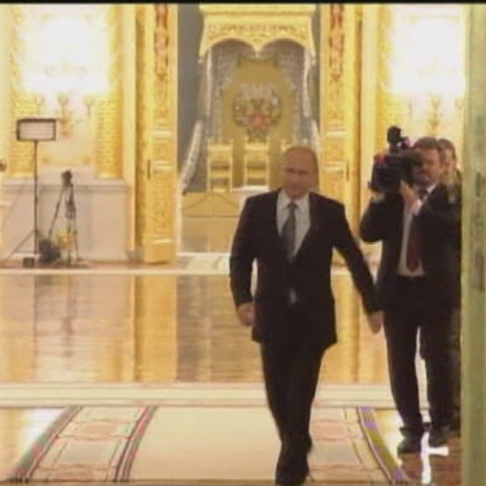 Vladímir Putin pronuncia el discurso anual sobre el estado de la nación ante el Parlamento.Foto: EFE