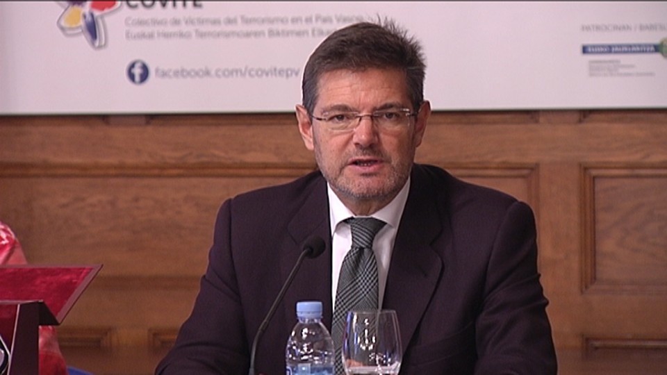 Rafael Catala Espainiako Justizia ministroa. Argazkia: EFE