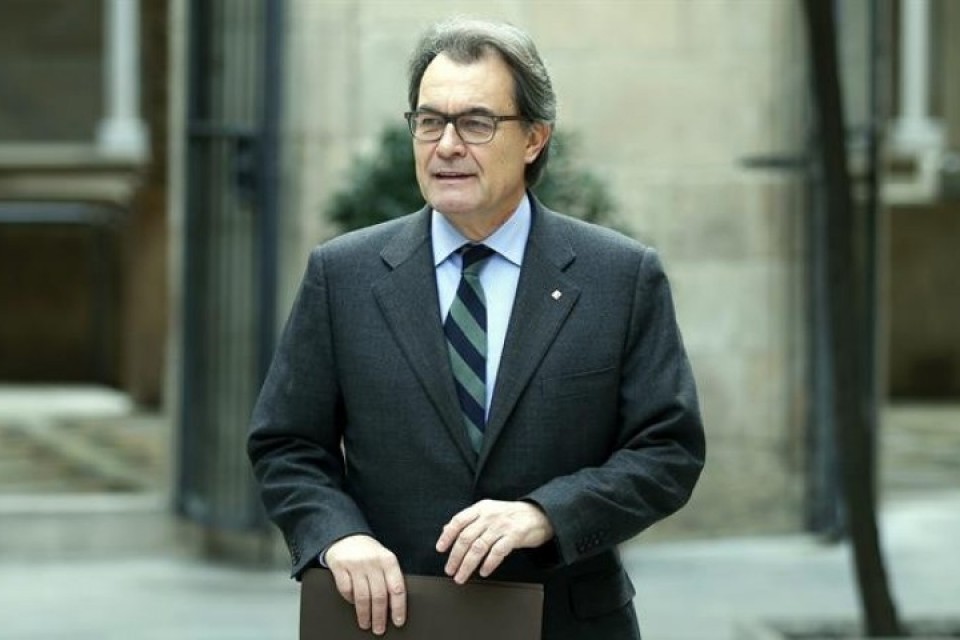Artur Mas Kataluniako Generalitatearen presidentea.