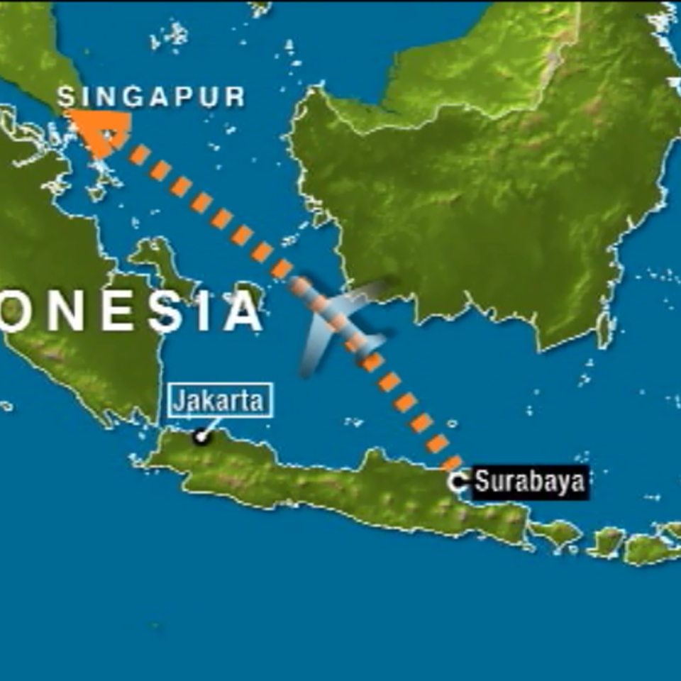 AirAsiaren hegazkinaren arrastorik ez Indonesiako uretan