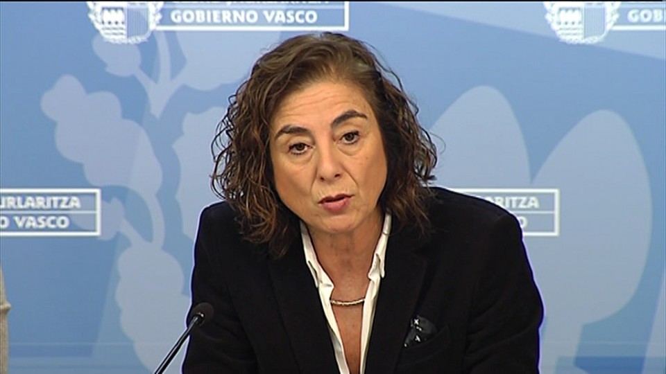 La consejera de Educación del Gobierno Vasco, Cristina Uriarte. Imagen de archivo: EiTB