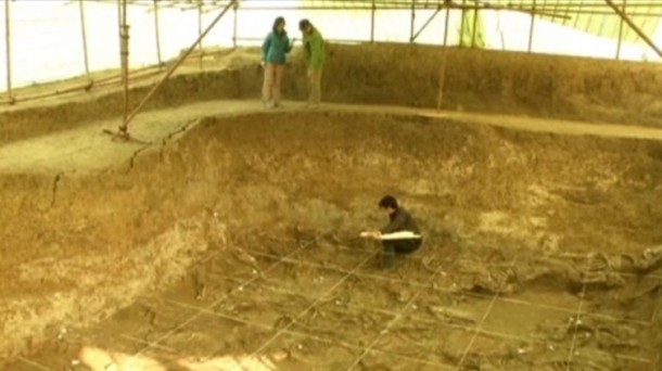 Las excavaciones han tenido lugar en el centro de China. 
