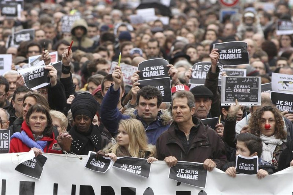 Manifestación de ayer, en Nantes. Foto: EFE