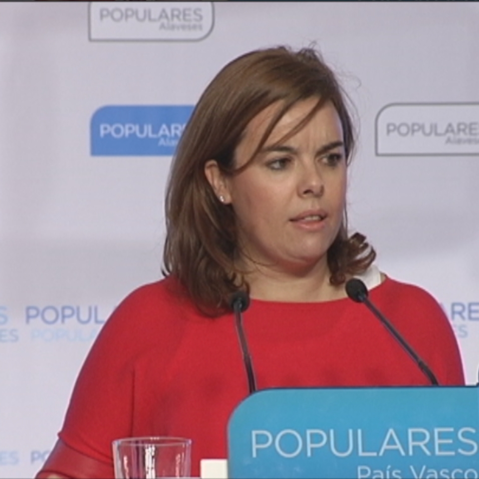Soraya Saez de Santamaria Espainiako Gobernu presidenteordea. Argazkia: EFE
