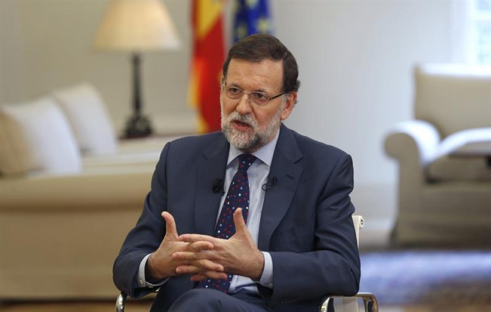 Mariano Rajoy Espainiako Gobernu presidentea EFE albiste agentziari eskainitako elkarrizketan. EFE