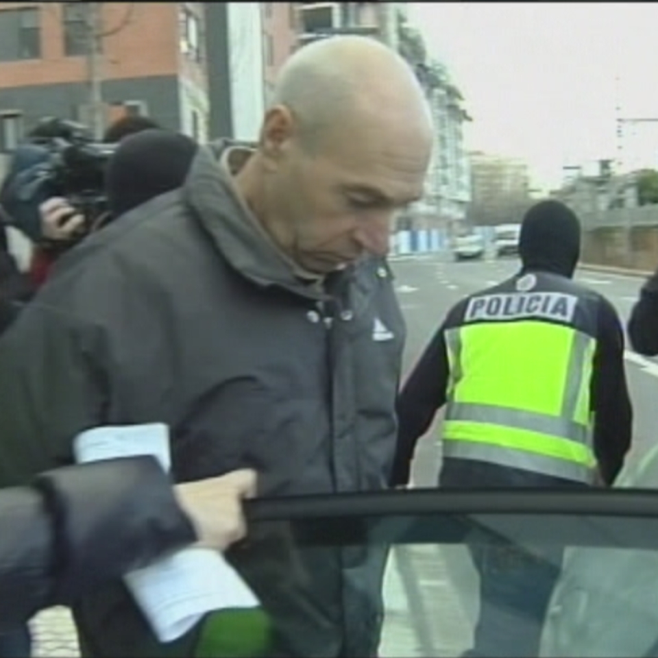 El detenido, a su llegada a la AN. Foto: EFE