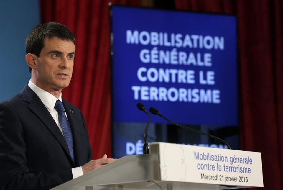 Manuel Valls Frantziako lehen ministroa.