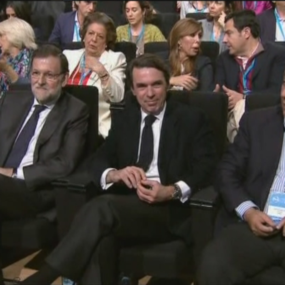El presidente de honor del PP, José María Aznar. Foto: EFE