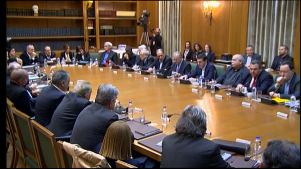 Primer Consejo de Ministros del Gobierno de Tsipras