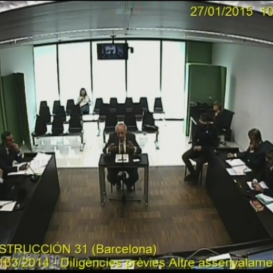 Jordi Pujol Generalitateko presidente ohia astearteko deklarazioan. Argazkia: EFE
