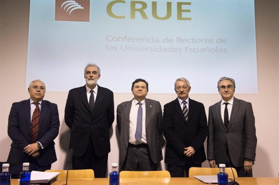 Espainiako Unibertsitateetako Errektore Konferentzia (CRUE). Argazkia: EFE