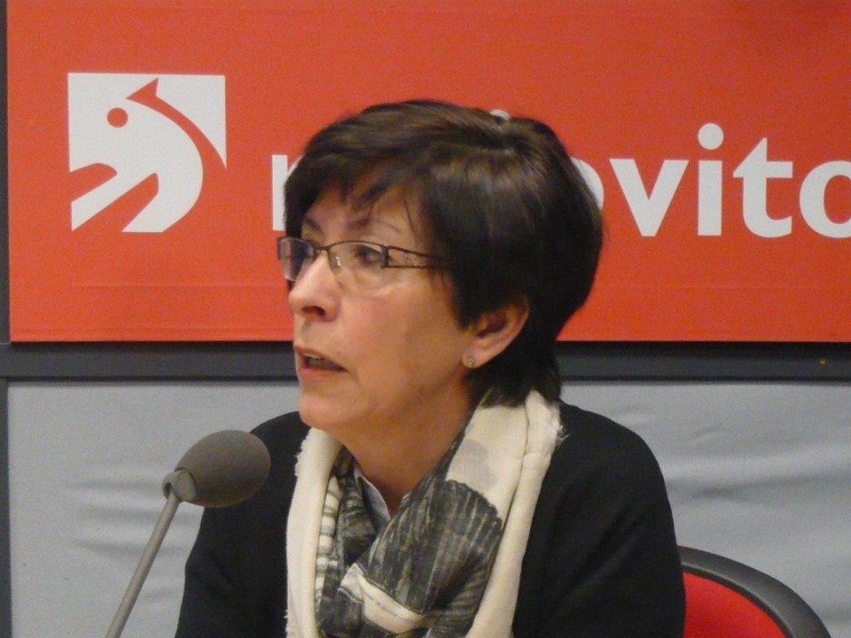 La consejera de Seguridad, Estefanía Beltrán de Heredia, en Radio Vitoria. Foto: EiTB