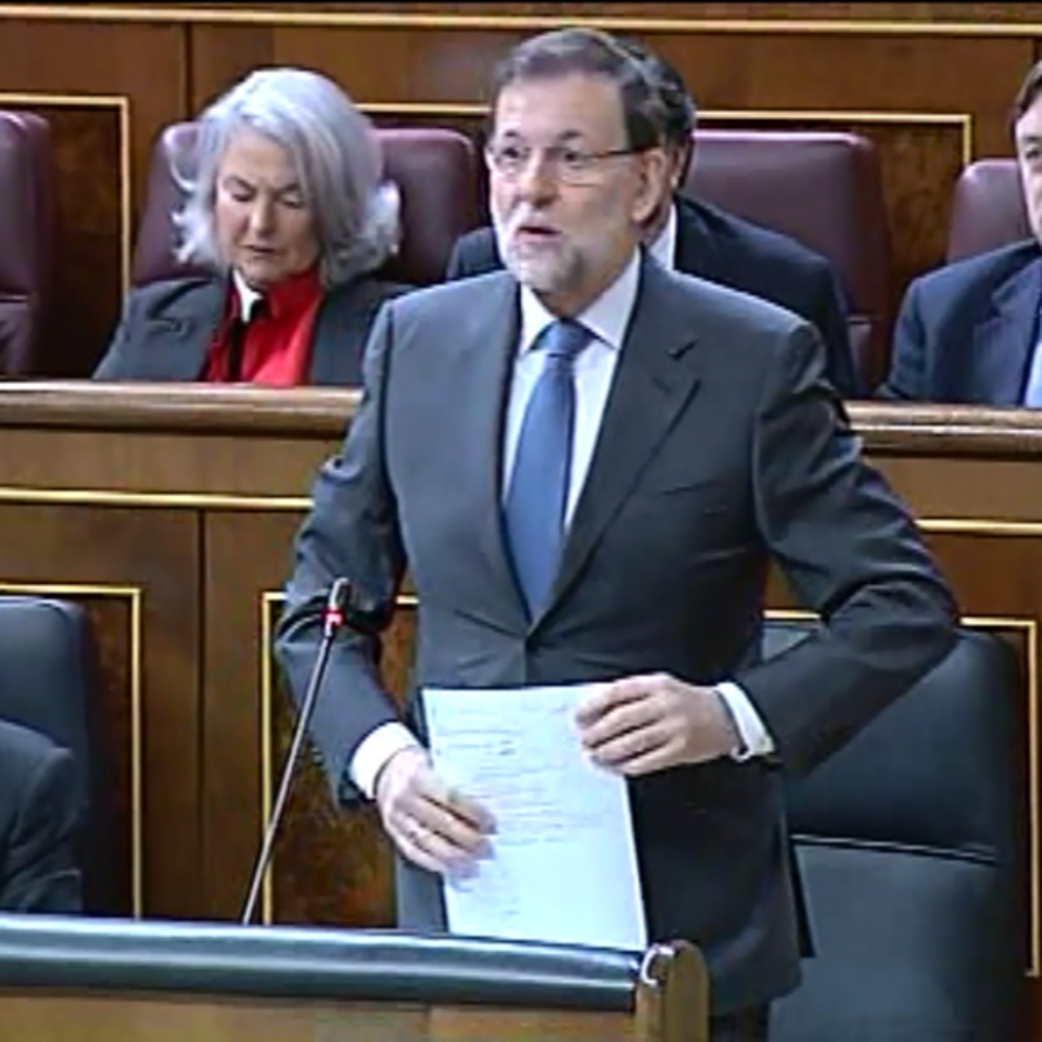 Mariano Rajoy Diputatuen Kongresuan. Argazkia: EiTB