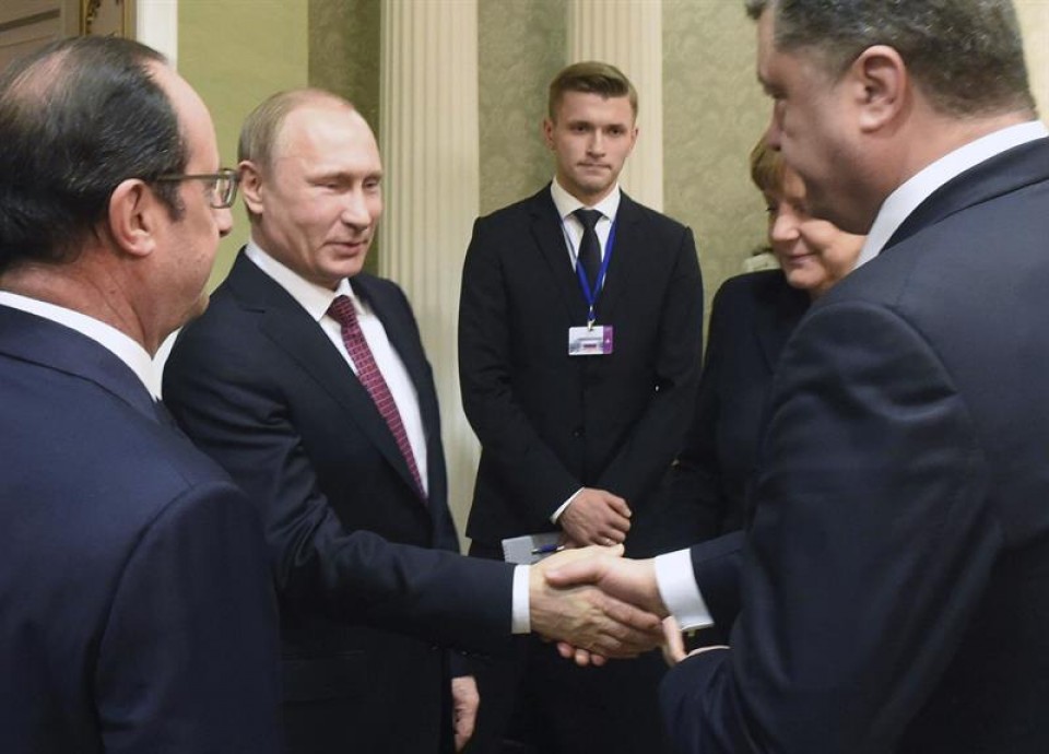 Poroxenko Putin Ukraina Minsk efe