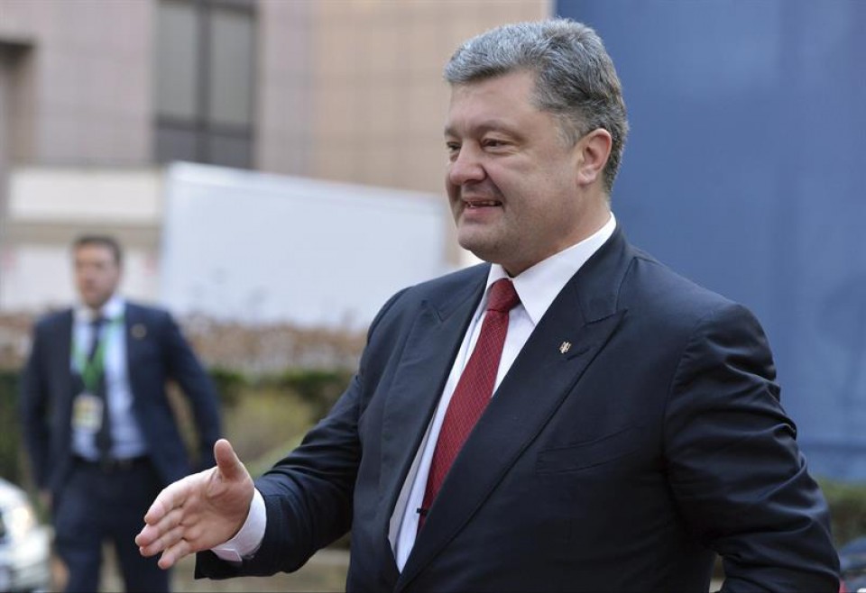 Petró Poroshenko, el presidente de Ucrania. EFE. 