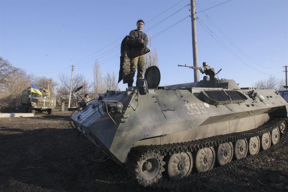 Continúan los combates en Ucrania a horas del alto el fuego. Foto: EFE