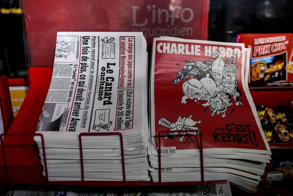 'Charlie Hebdo'-k ez du Mahomaren karikatura gehiagorik argitaratuko