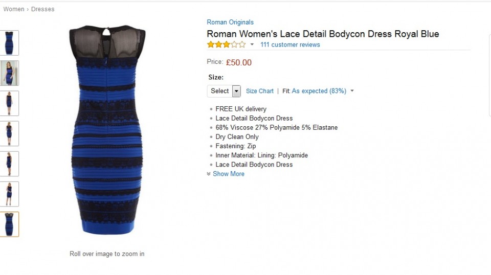 El vestido que cambia de color TheDress. Foto: Amazon