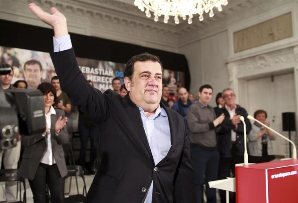 El candidato del PSE-EE a alcalde de Donostia-San Sebastián, Ernesto Gasco. Foto: EFE