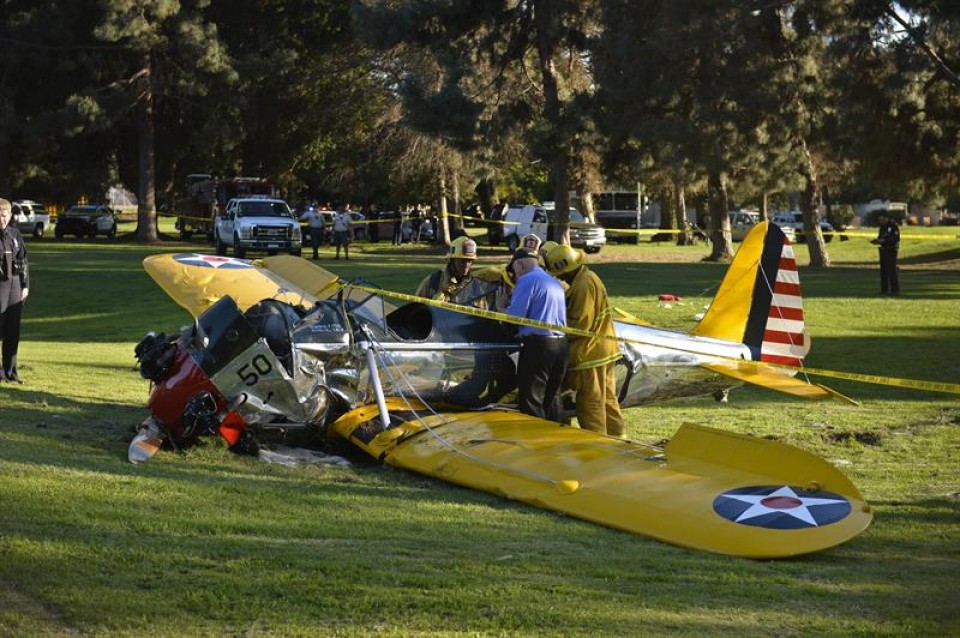 Harrison Ford, herido tras sufrir un accidente de avioneta