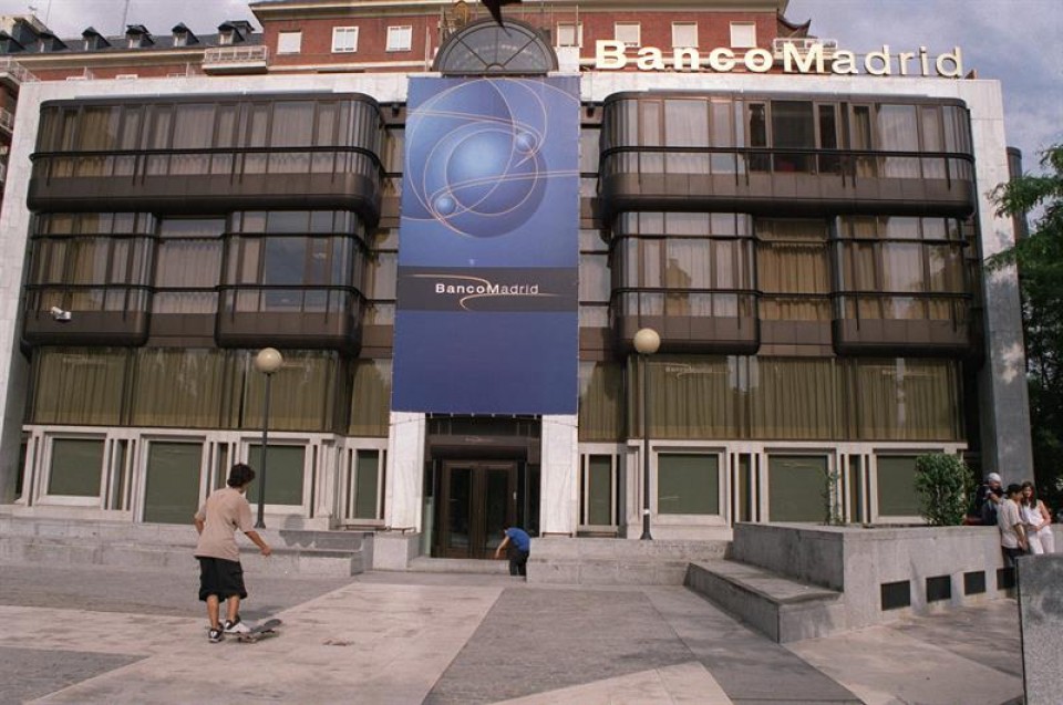Edificio del banco de Madrid en la plaza de Colón. Foto: EFE