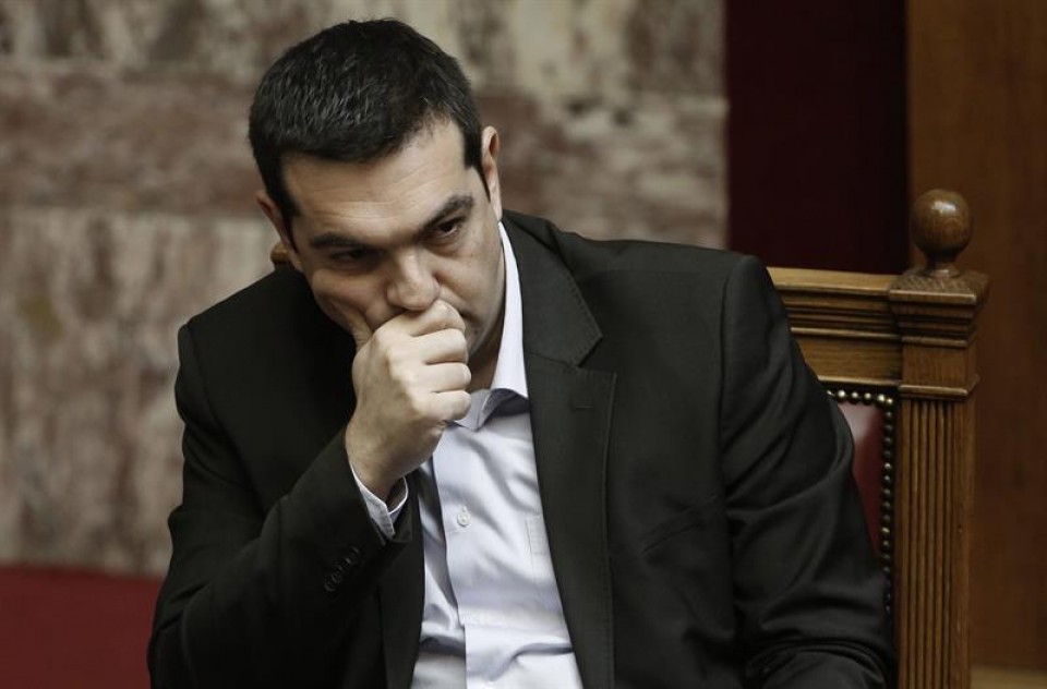 Alexis Tsipras en el Parlamento griego. EFE