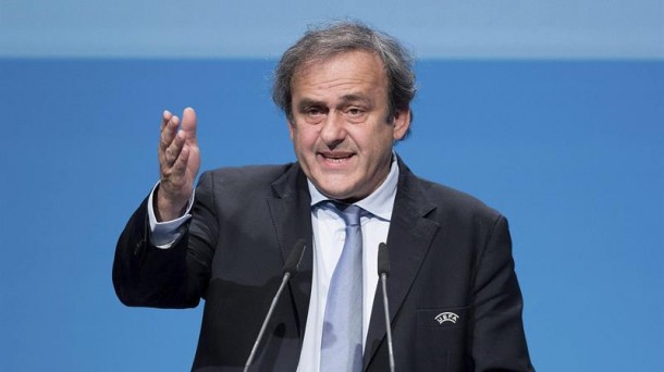 Michel Platini UEFAko presidente berrautatu dute. Argazkia: EFE
