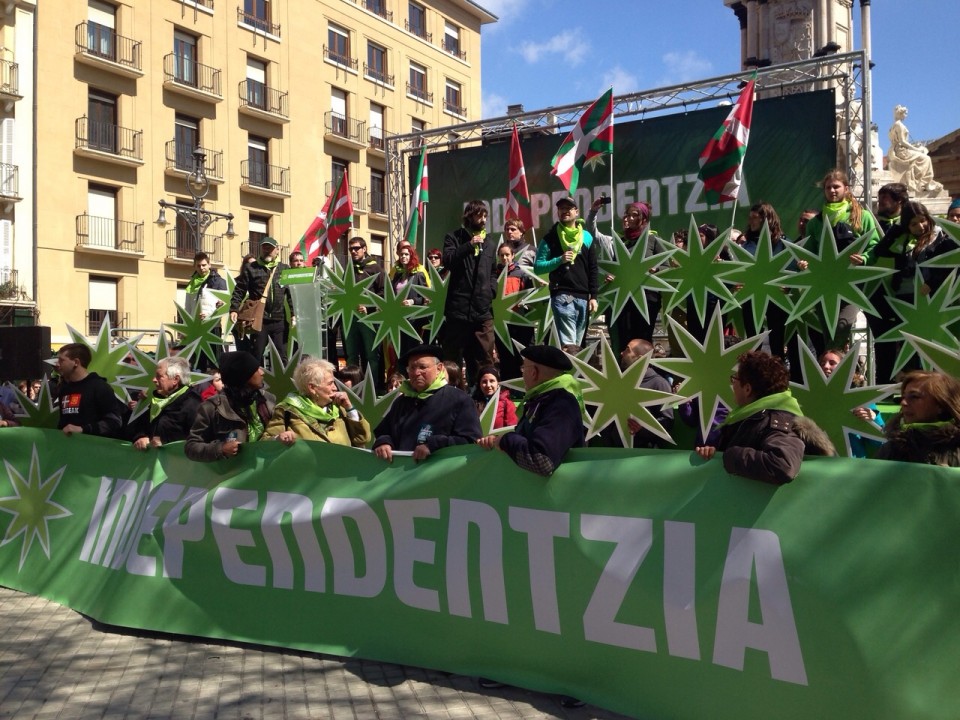Acto en Pamplona organizado por Independentistak Sarea. Foto: EiTB