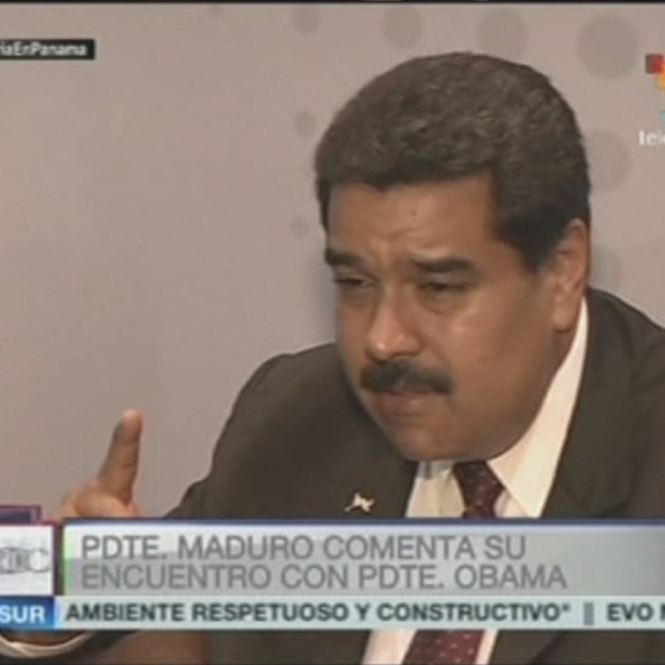 Maduro, durante la Cumbre de las Américas. Foto: EFE