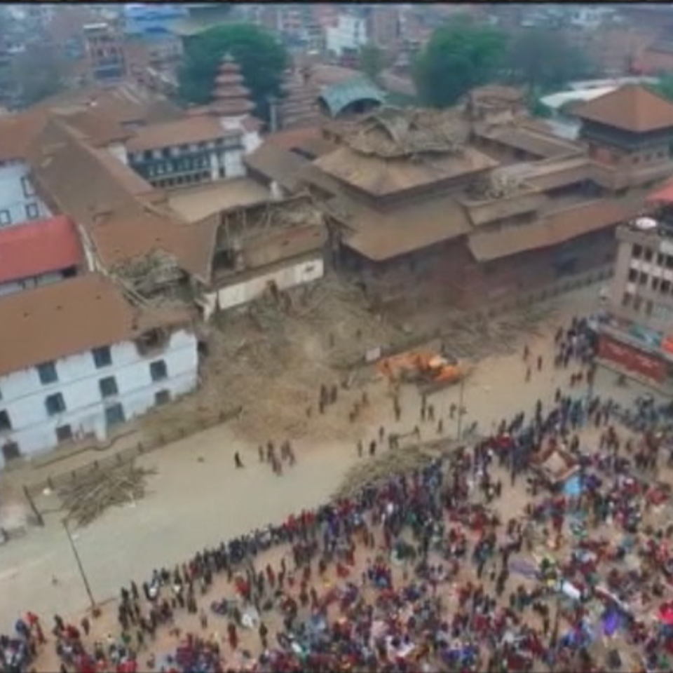 Vista aérea de Katmandú