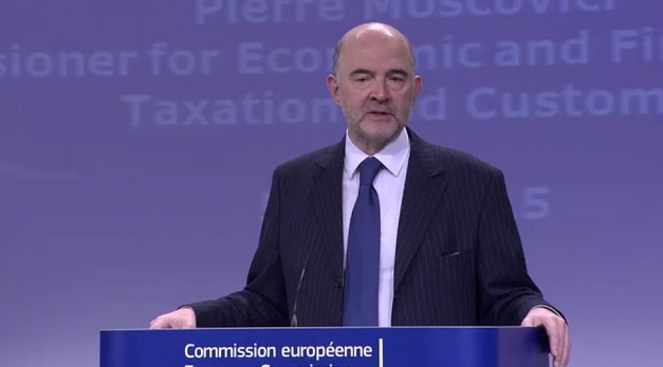 Pierre Moscovici, comisario europeo de Asuntos Económicos y Financieros. EFE