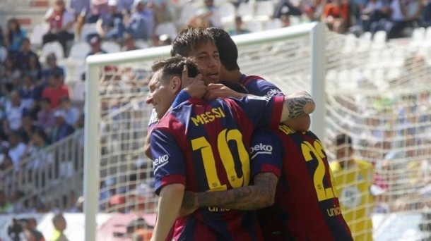 Messi y Neymar, cerca de la final. EFE