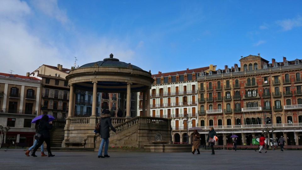 Plaza del castillo (Pamplona/Iruñea). Foto de archivo: Nestor Martínez