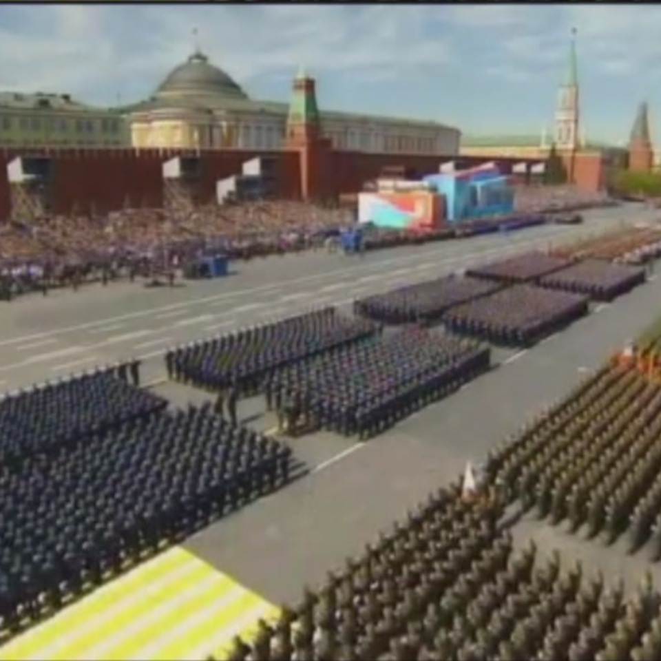 Desfile militar en Moscú por el aniversario de victoria sobre lo nazis