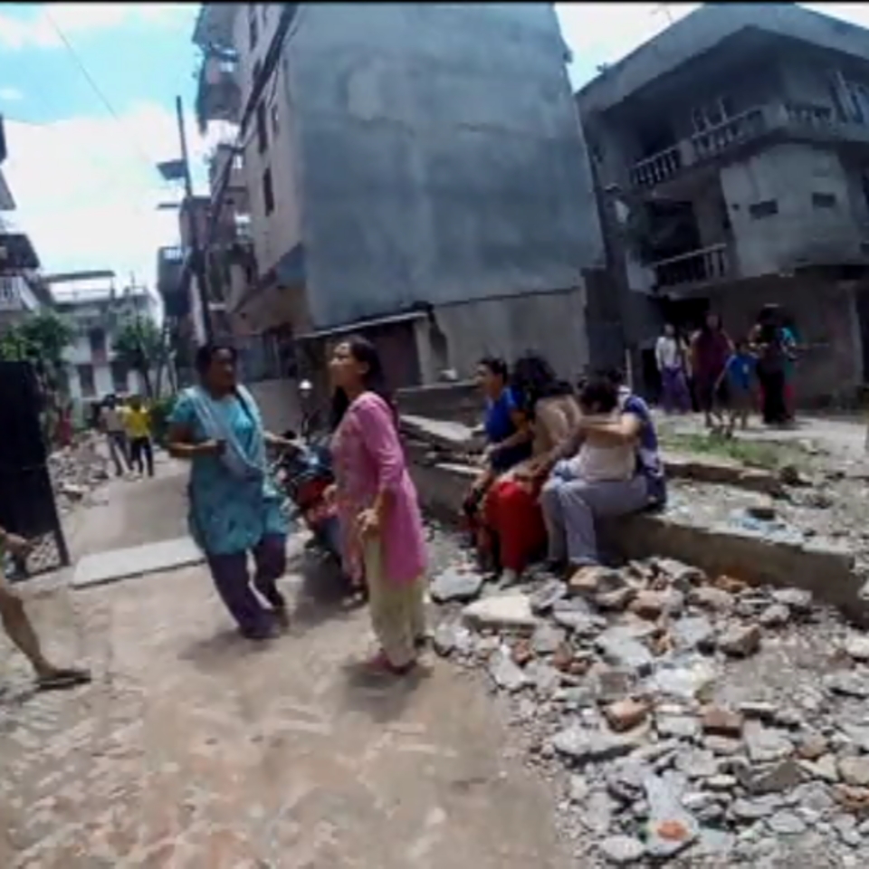 Primeras imágenes de Katmandú tras el nuevo terremoto