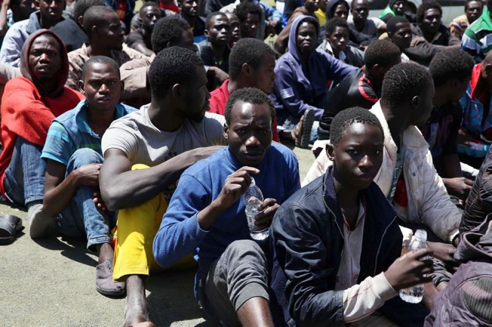 Más de 500 inmigrantes han sido detenidos en Libia. Foto: EFE
